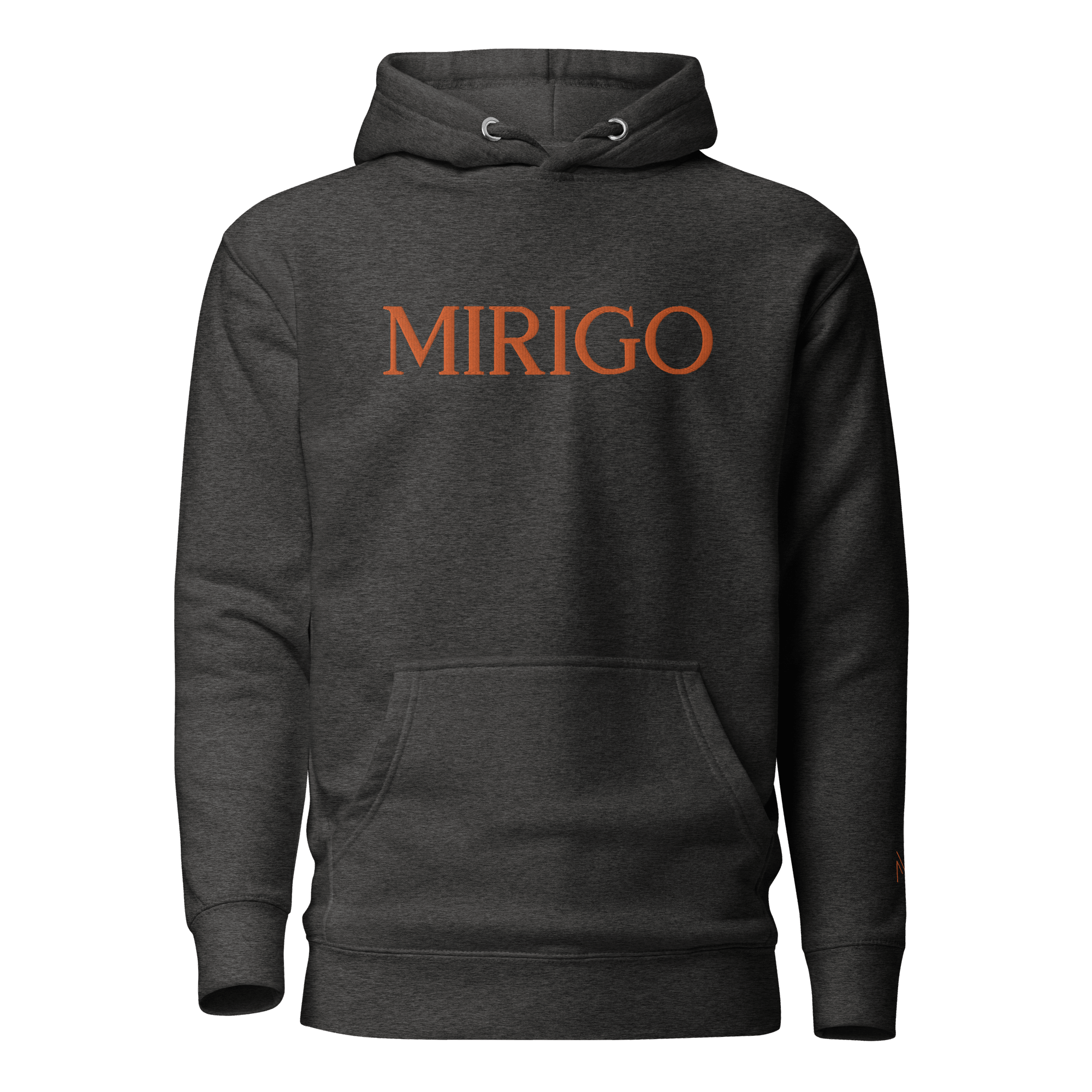 Men Hoodie - Mirigo gray/orange - Mirigo
